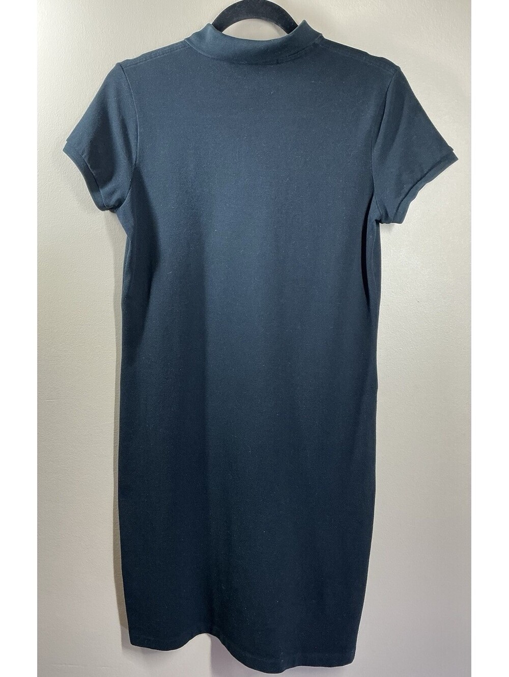 Polo Ralph Lauren Woman Cotton Mesh Mini Polo Dress Black Size Medium - Picture 4 of 4
